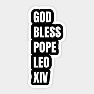 God-Bless-Pope-Leo-XIV Sticker
